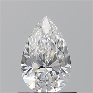 Picture of Natural Diamond 0.73 Carats, Pear with  Cut, E Color, SI1 Clarity and Certified by GIA