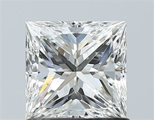 Picture of Natural Diamond 1.00 Carats, Princess with  Cut, H Color, VS2 Clarity and Certified by GIA
