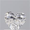 Natural Diamond 0.44 Carats, Heart with  Cut, E Color, VS2 Clarity and Certified by GIA