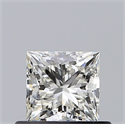 Natural Diamond 0.50 Carats, Princess with  Cut, I Color, VVS1 Clarity and Certified by GIA