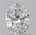 Natural Diamond 0.90 Carats, Oval with  Cut, E Color, VVS1 Clarity and Certified by GIA
