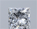Natural Diamond 0.40 Carats, Princess with  Cut, D Color, VS2 Clarity and Certified by GIA