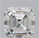 Natural Diamond 2.03 Carats, Asscher with  Cut, I Color, VS2 Clarity and Certified by GIA