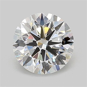 Picture of Lab Grown Diamond 1.02 Carats, Round with Ideal Cut, D Color, VVS2 Clarity and Certified by IGI