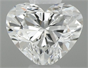 Natural Diamond 0.37 Carats, Heart with  Cut, G Color, VS2 Clarity and Certified by GIA