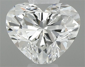 Picture of Natural Diamond 0.37 Carats, Heart with  Cut, G Color, VS2 Clarity and Certified by GIA