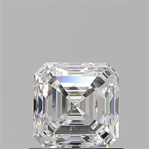 Foto Diamante Natural 0.90 quilates, Asscher , Color G, claridad SI1 y certificado GIA de