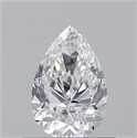 Diamante Natural 0.59 quilates, De pera , Color E, claridad VS1 y certificado GIA