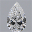 Natural Diamond 0.42 Carats, Pear with  Cut, E Color, VS1 Clarity and Certified by IGI