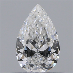 Picture of Natural Diamond 0.42 Carats, Pear with  Cut, E Color, VS1 Clarity and Certified by IGI