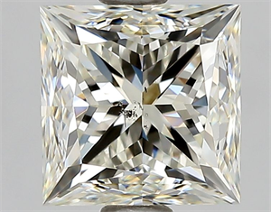 Picture of Natural Diamond 1.32 Carats, Princess with  Cut, K Color, SI2 Clarity and Certified by GIA