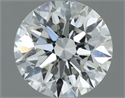 Natural Diamond 0.50 Carats, Round with Excellent Cut, H Color, VVS1 Clarity and Certified by IGI