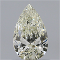 Natural Diamond 0.62 Carats, Pear with  Cut, J Color, VVS1 Clarity and Certified by IGI