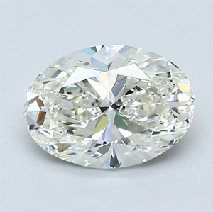 Picture of Natural Diamond 1.20 Carats, Oval with  Cut, J Color, VS2 Clarity and Certified by GIA