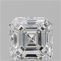 Natural Diamond 0.90 Carats, Asscher with  Cut, I Color, VS2 Clarity and Certified by GIA