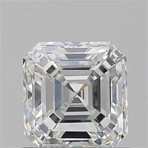 Picture of Natural Diamond 0.90 Carats, Asscher with  Cut, I Color, VS2 Clarity and Certified by GIA