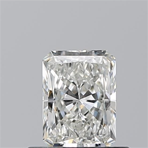 Picture of Natural Diamond 0.51 Carats, Radiant with  Cut, I Color, VVS2 Clarity and Certified by GIA