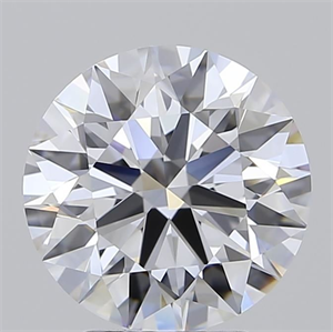 Picture of Lab Grown Diamond 3.06 Carats, Round with Ideal Cut, E Color, IF Clarity and Certified by IGI