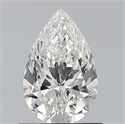 Diamante Natural 0.75 quilates, De pera , Color G, claridad VVS2 y certificado GIA