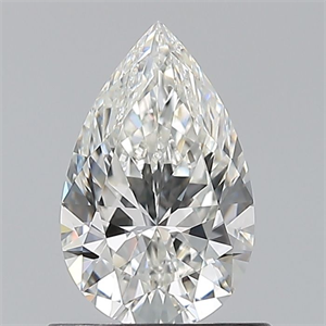 Foto Diamante Natural 0.75 quilates, De pera , Color G, claridad VVS2 y certificado GIA de