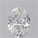 Natural Diamond 0.90 Carats, Oval with  Cut, F Color, SI2 Clarity and Certified by GIA