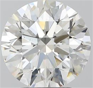 Picture of Natural Diamond 3.03 Carats, Round with Excellent Cut, I Color, SI2 Clarity and Certified by GIA
