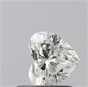 Natural Diamond 0.50 Carats, Heart with  Cut, I Color, VS2 Clarity and Certified by GIA
