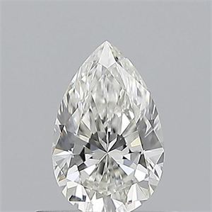 Picture of Natural Diamond 0.50 Carats, Pear with  Cut, H Color, VVS1 Clarity and Certified by GIA