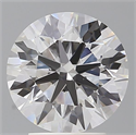 Lab Grown Diamond 3.08 Carats, Round with Ideal Cut, E Color, VVS2 Clarity and Certified by IGI