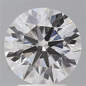 Picture of Lab Grown Diamond 3.08 Carats, Round with Ideal Cut, E Color, VVS2 Clarity and Certified by IGI
