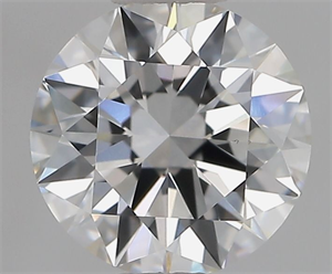 Picture of Lab Grown Diamond 1.05 Carats, Round with Excellent Cut, E Color, VVS2 Clarity and Certified by IGI