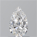 Natural Diamond 0.71 Carats, Pear with  Cut, E Color, SI1 Clarity and Certified by GIA