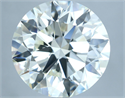 Natural Diamond 5.05 Carats, Round with Excellent Cut, H Color, VVS1 Clarity and Certified by IGI