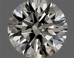 Picture of Natural Diamond 0.42 Carats, Round with Excellent Cut, K Color, IF Clarity and Certified by GIA