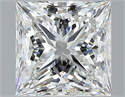 Natural Diamond 2.01 Carats, Princess with  Cut, I Color, VVS1 Clarity and Certified by GIA