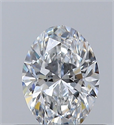Natural Diamond 0.42 Carats, Oval with  Cut, E Color, VVS2 Clarity and Certified by GIA