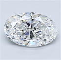 Natural Diamond 2.01 Carats, Oval with  Cut, E Color, VS2 Clarity and Certified by GIA