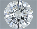 Natural Diamond 2.53 Carats, Round with Excellent Cut, I Color, VVS1 Clarity and Certified by IGI