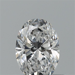 Picture of Natural Diamond 0.42 Carats, Oval with  Cut, D Color, VS1 Clarity and Certified by GIA