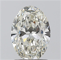 Natural Diamond 1.20 Carats, Oval with  Cut, I Color, IF Clarity and Certified by GIA