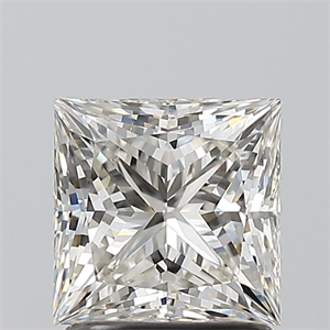 Picture of Natural Diamond 1.51 Carats, Princess with  Cut, J Color, VS2 Clarity and Certified by GIA