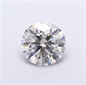 Lab Grown Diamond 1.07 Carats, Round with Ideal Cut, G Color, VVS2 Clarity and Certified by IGI