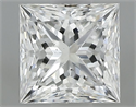 Natural Diamond 0.70 Carats, Princess with  Cut, E Color, SI1 Clarity and Certified by GIA