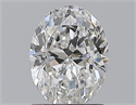 Natural Diamond 1.01 Carats, Oval with  Cut, E Color, VS2 Clarity and Certified by GIA