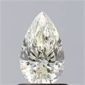 Diamante Natural 0.90 quilates, De pera , Color K, claridad SI1 y certificado GIA