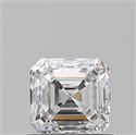Diamante Natural 0.90 quilates, Asscher , Color D, claridad SI1 y certificado GIA