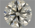 Natural Diamond 0.42 Carats, Round with Excellent Cut, K Color, VS2 Clarity and Certified by IGI