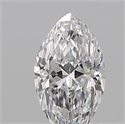 Natural Diamond 0.10 Carats, Marquise with  Cut, D Color, VVS1 Clarity and Certified by IGI