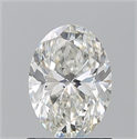 Natural Diamond 1.20 Carats, Oval with  Cut, H Color, VS2 Clarity and Certified by GIA