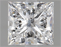 Natural Diamond 1.20 Carats, Princess with  Cut, E Color, SI2 Clarity and Certified by HRD